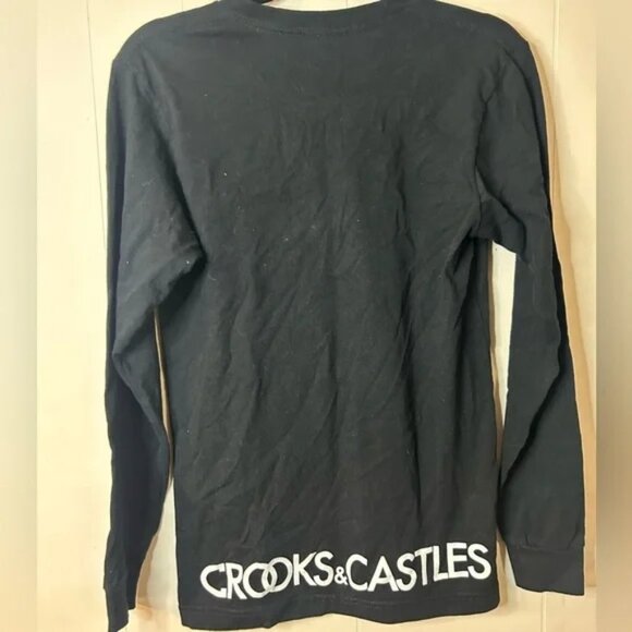 Crooks and Castles, size S, long sleeve, graphic on front and across lower back - Picture 2 of 5